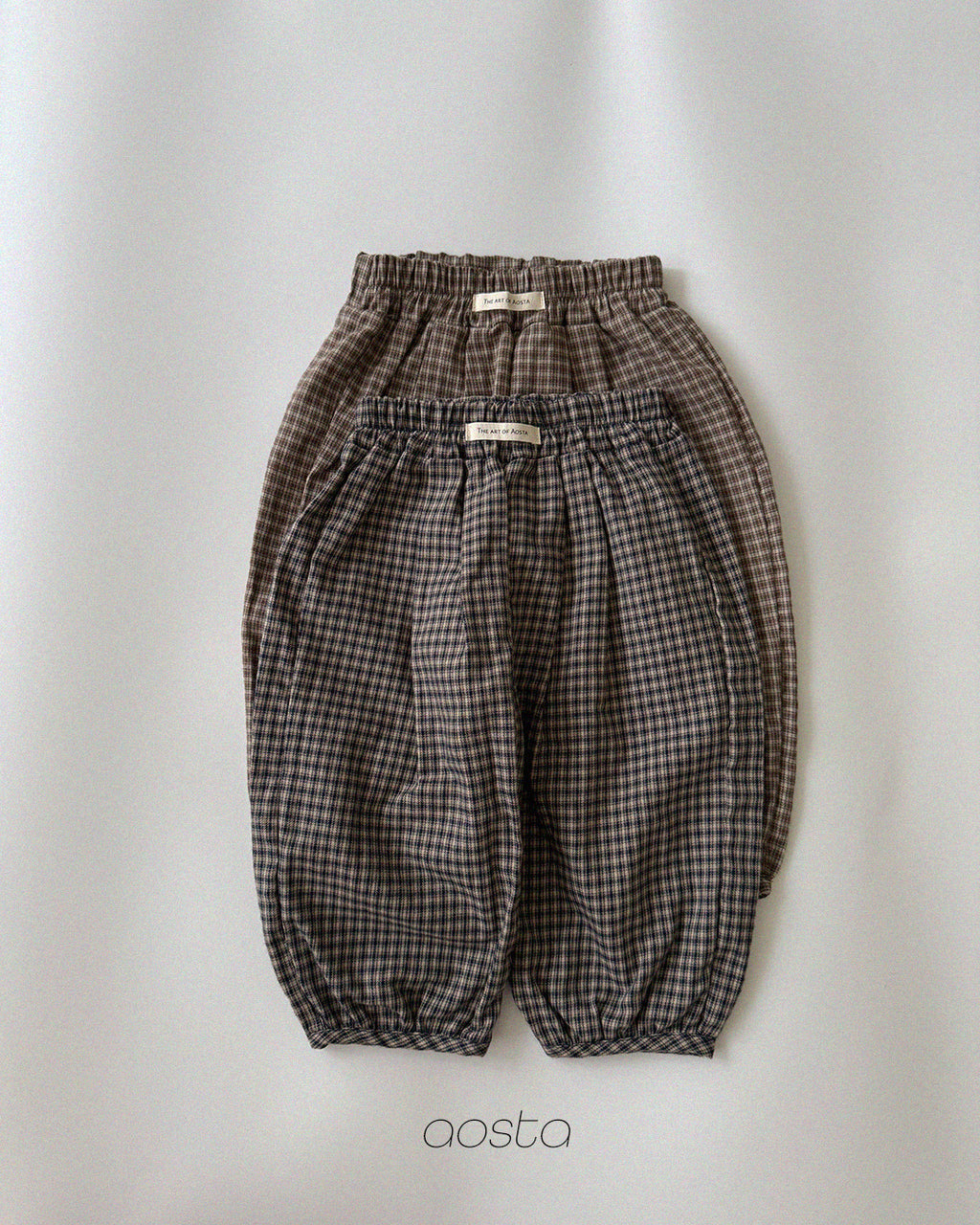 [PRÉCOMMANDE] Pantalon bouffant à carreaux
