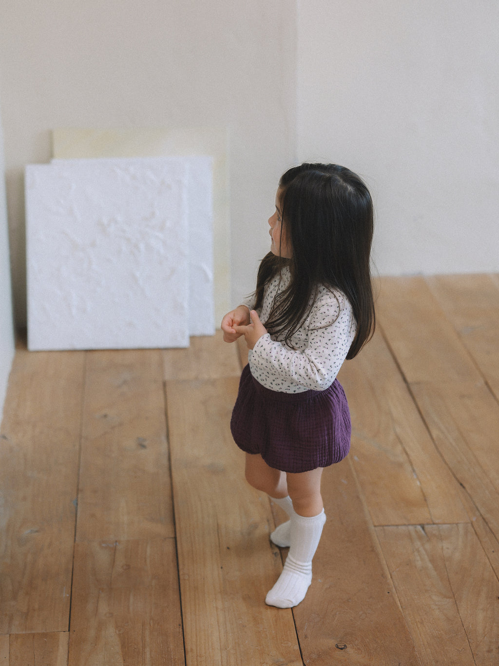 Floral Ribbed Top
