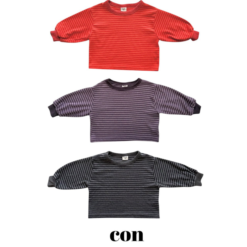 [PRÉCOMMANDE] Haut à manches longues en tricot rayé