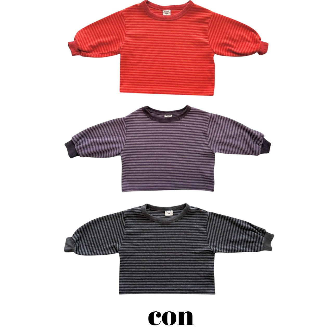 [PRÉCOMMANDE] Haut à manches longues en tricot rayé