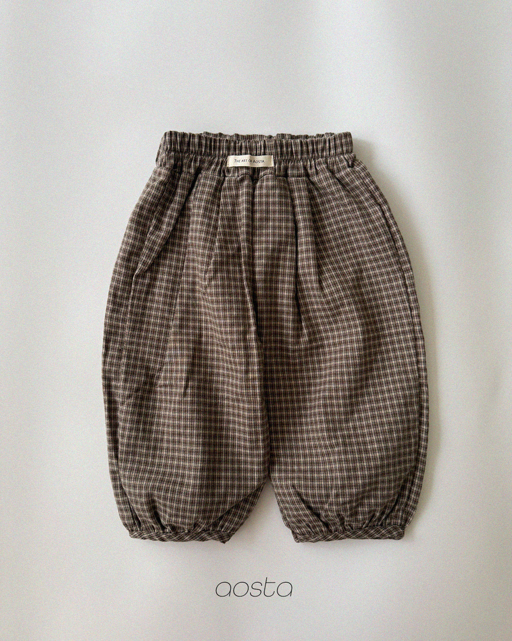 [PRÉCOMMANDE] Pantalon bouffant à carreaux