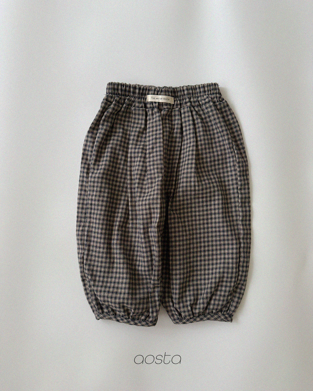 [PRÉCOMMANDE] Pantalon bouffant à carreaux
