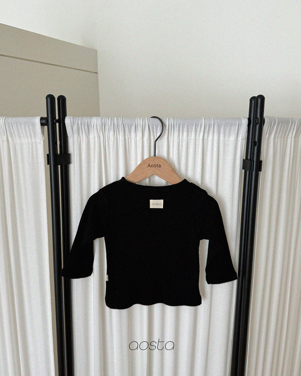 [PRÉCOMMANDE] T-shirt côtelé à manches longues