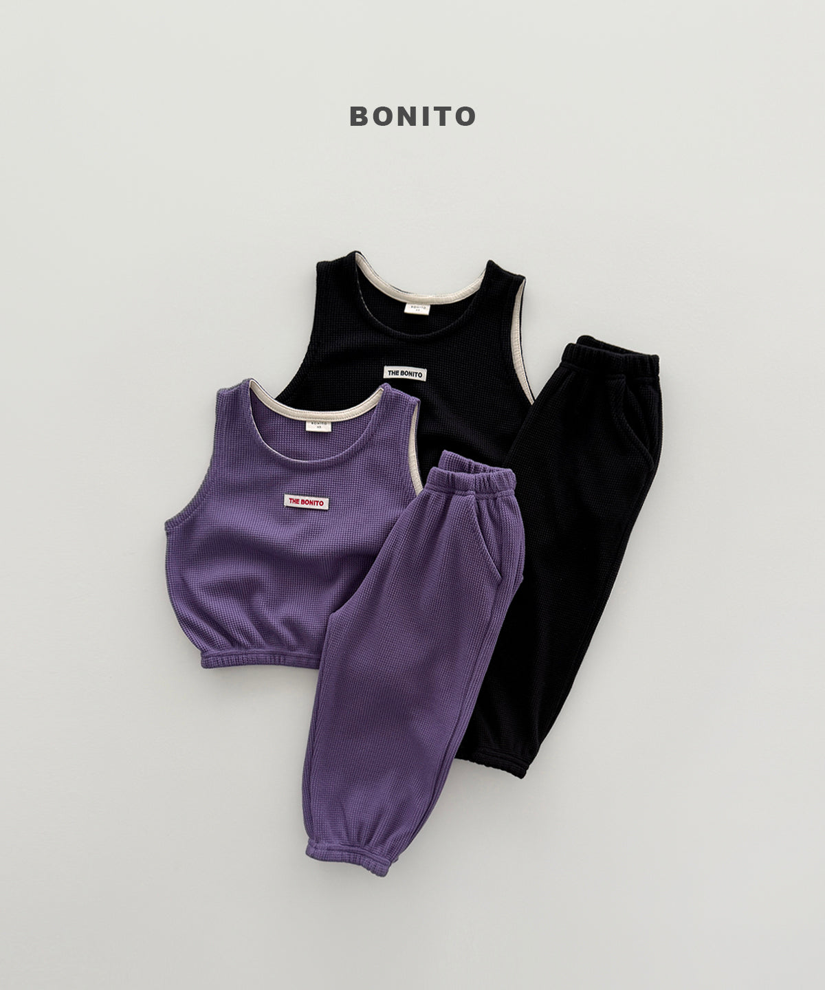 [PRÉCOMMANDE] Ensemble jogging gilet texturé gaufré