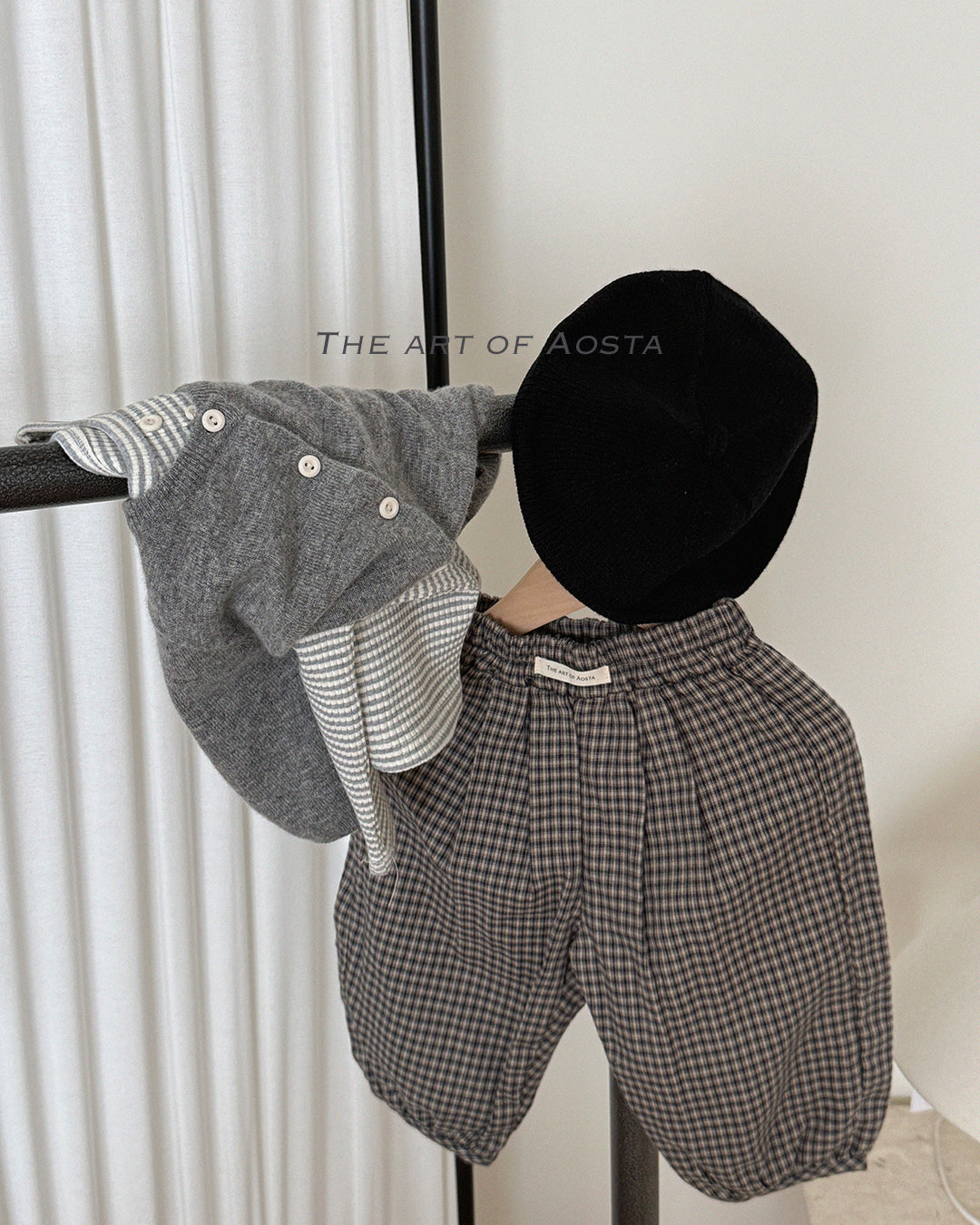 [PRÉCOMMANDE] Pantalon bouffant à carreaux