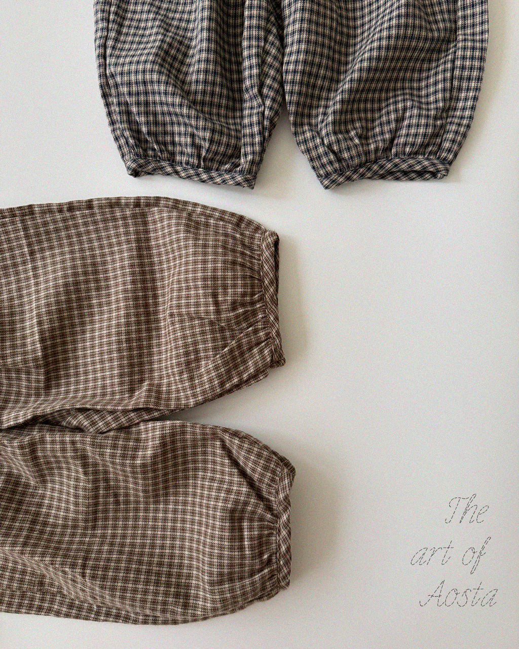 [PRÉCOMMANDE] Pantalon bouffant à carreaux