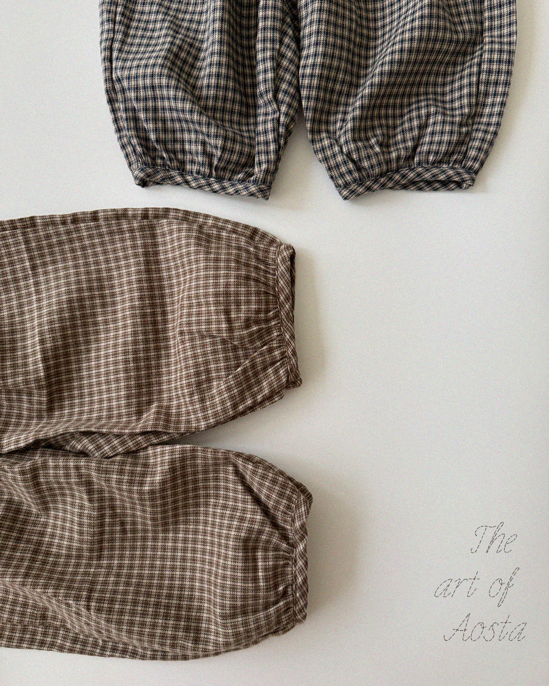 [PRÉCOMMANDE] Pantalon bouffant à carreaux