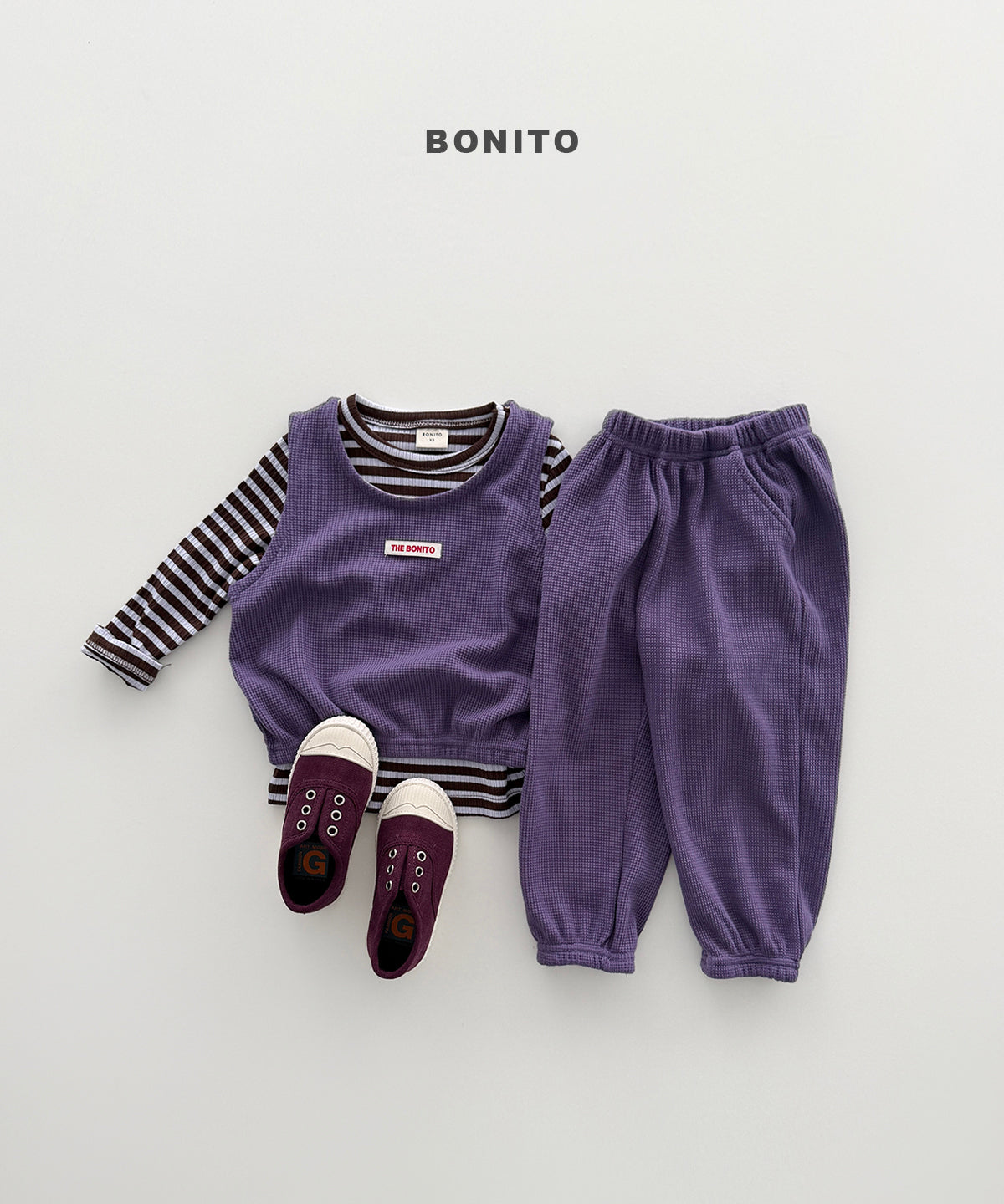 [PRÉCOMMANDE] Ensemble jogging gilet texturé gaufré