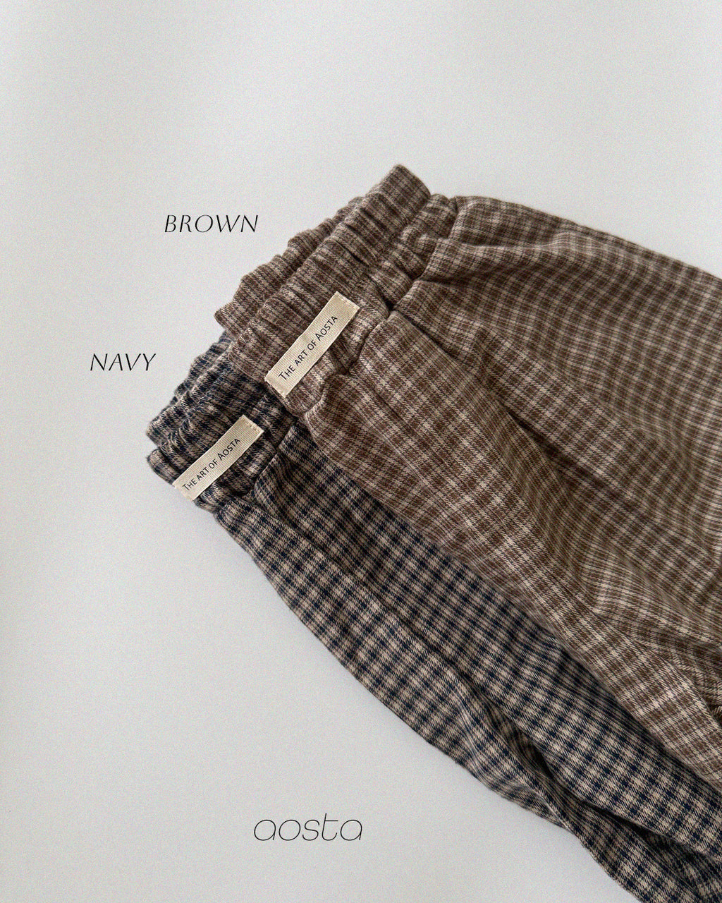 [PRÉCOMMANDE] Pantalon bouffant à carreaux