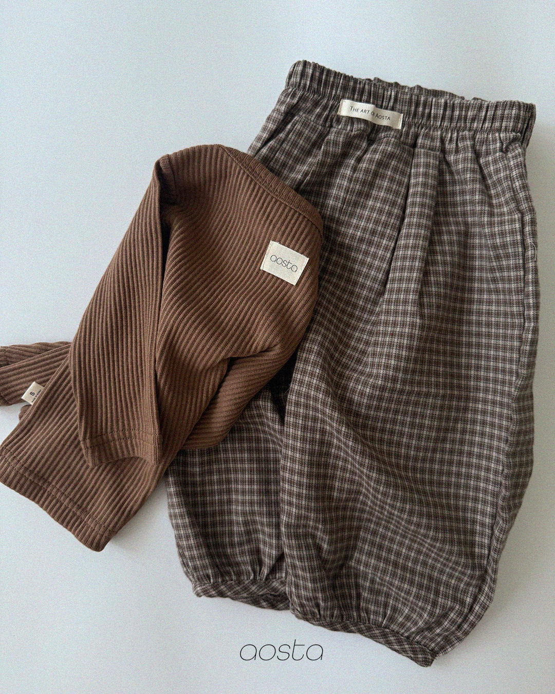 [PRÉCOMMANDE] Pantalon bouffant à carreaux