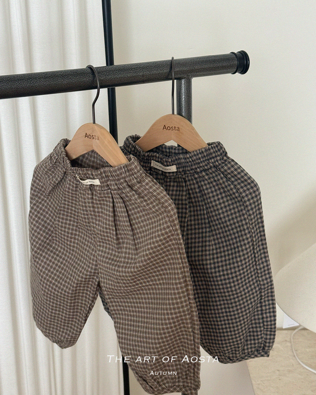 [PRÉCOMMANDE] Pantalon bouffant à carreaux