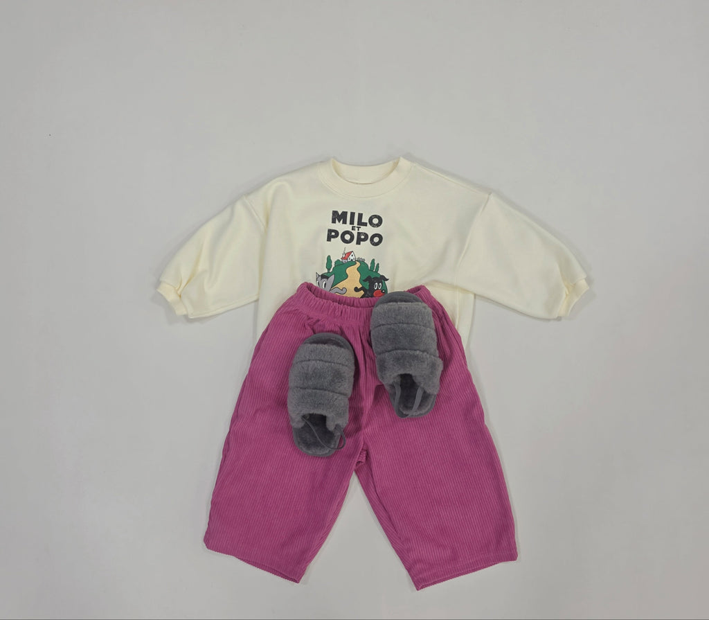 Corduroy Barrel Pants