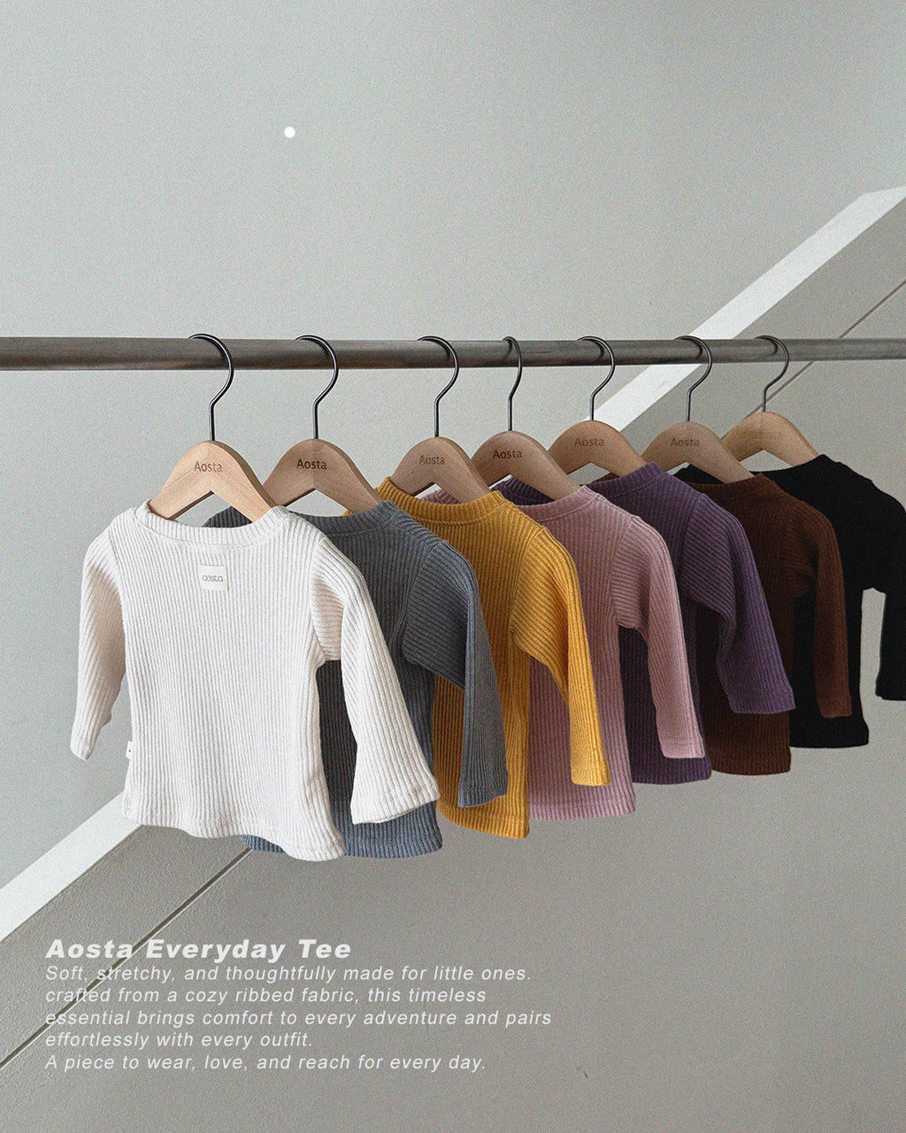 [PRÉCOMMANDE] T-shirt côtelé à manches longues