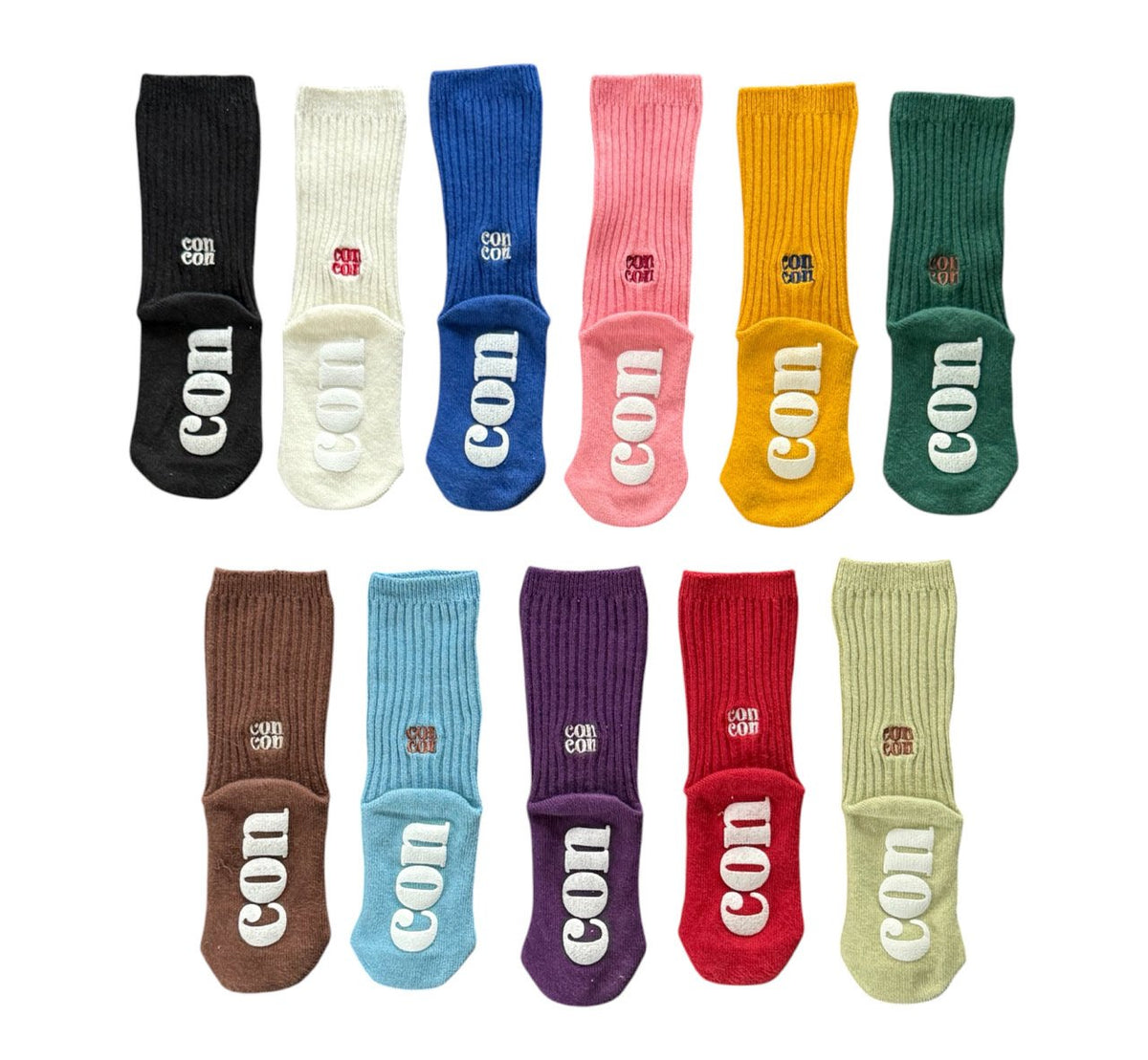 Colour Ribbed Socks