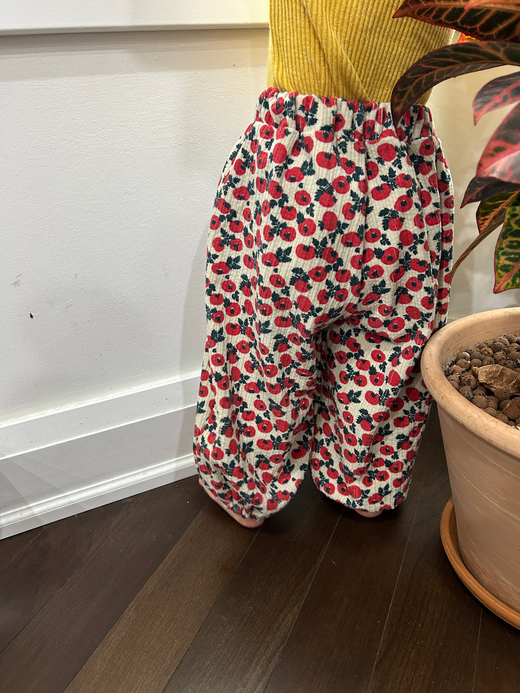 Corduroy Tomato Balloon Pants