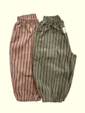 Corduroy Pinstriped Balloon Pants