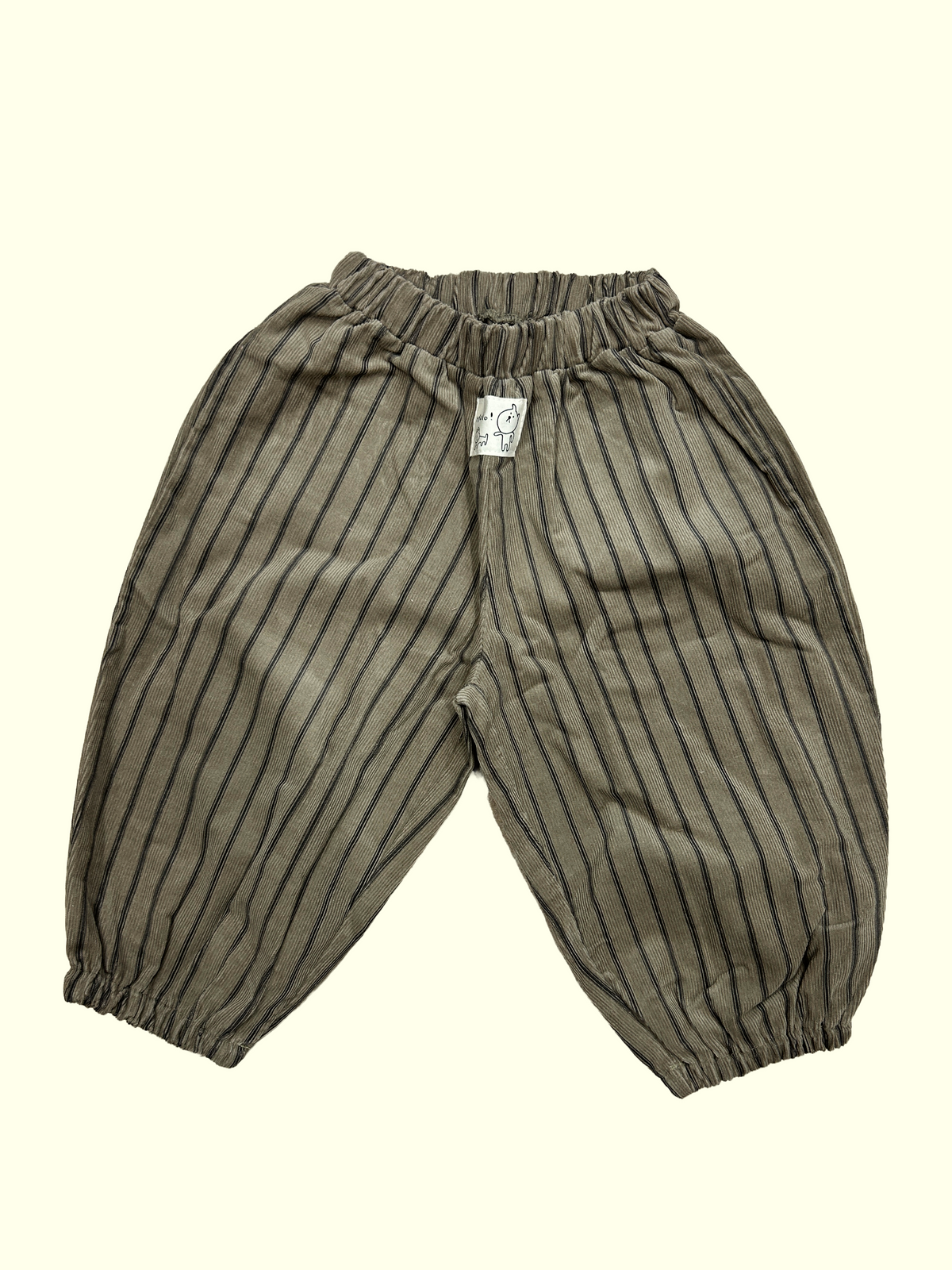 Corduroy Pinstriped Balloon Pants