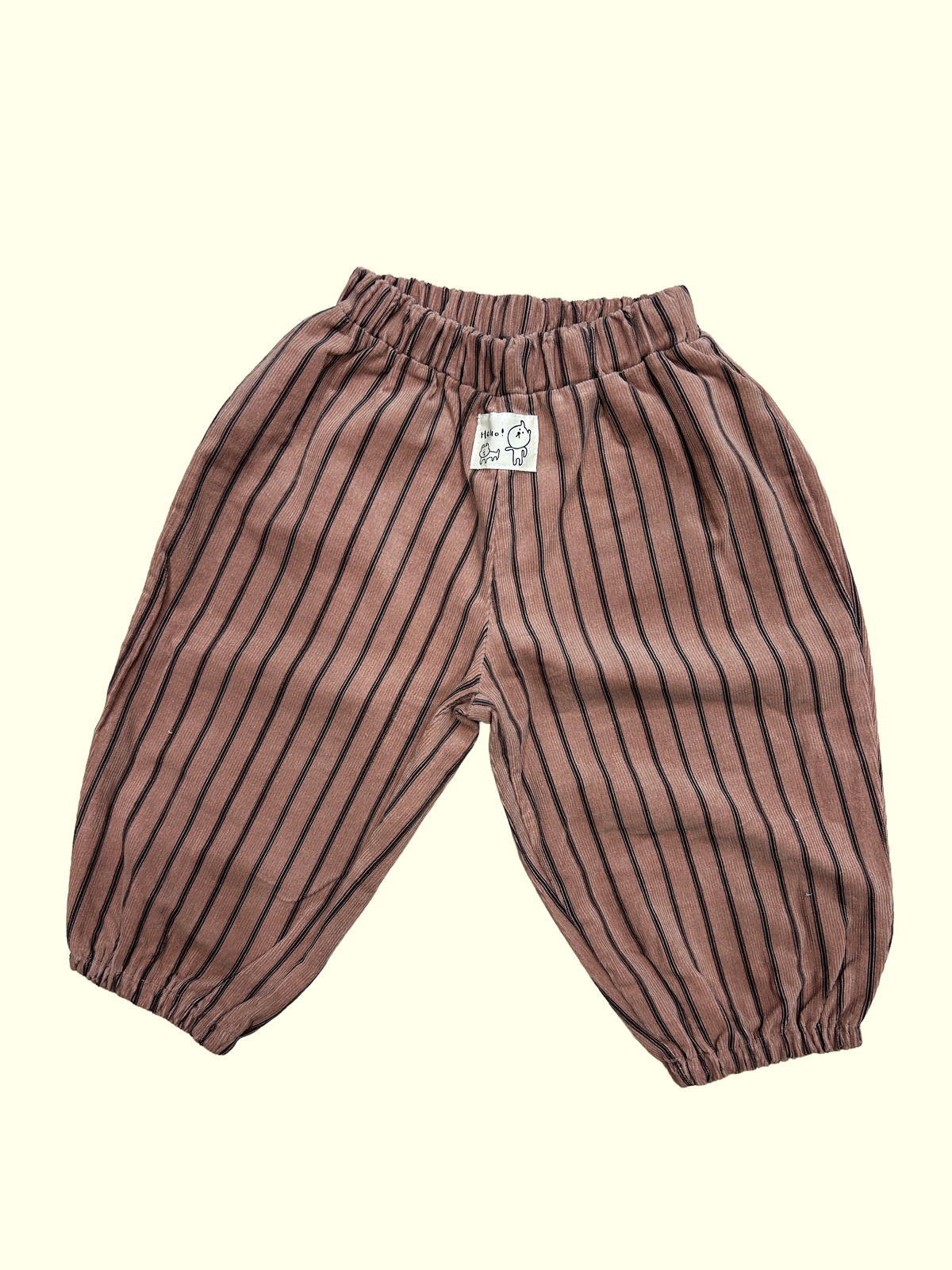 Corduroy Pinstriped Balloon Pants