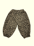 Corduroy Leopard Balloon Pants