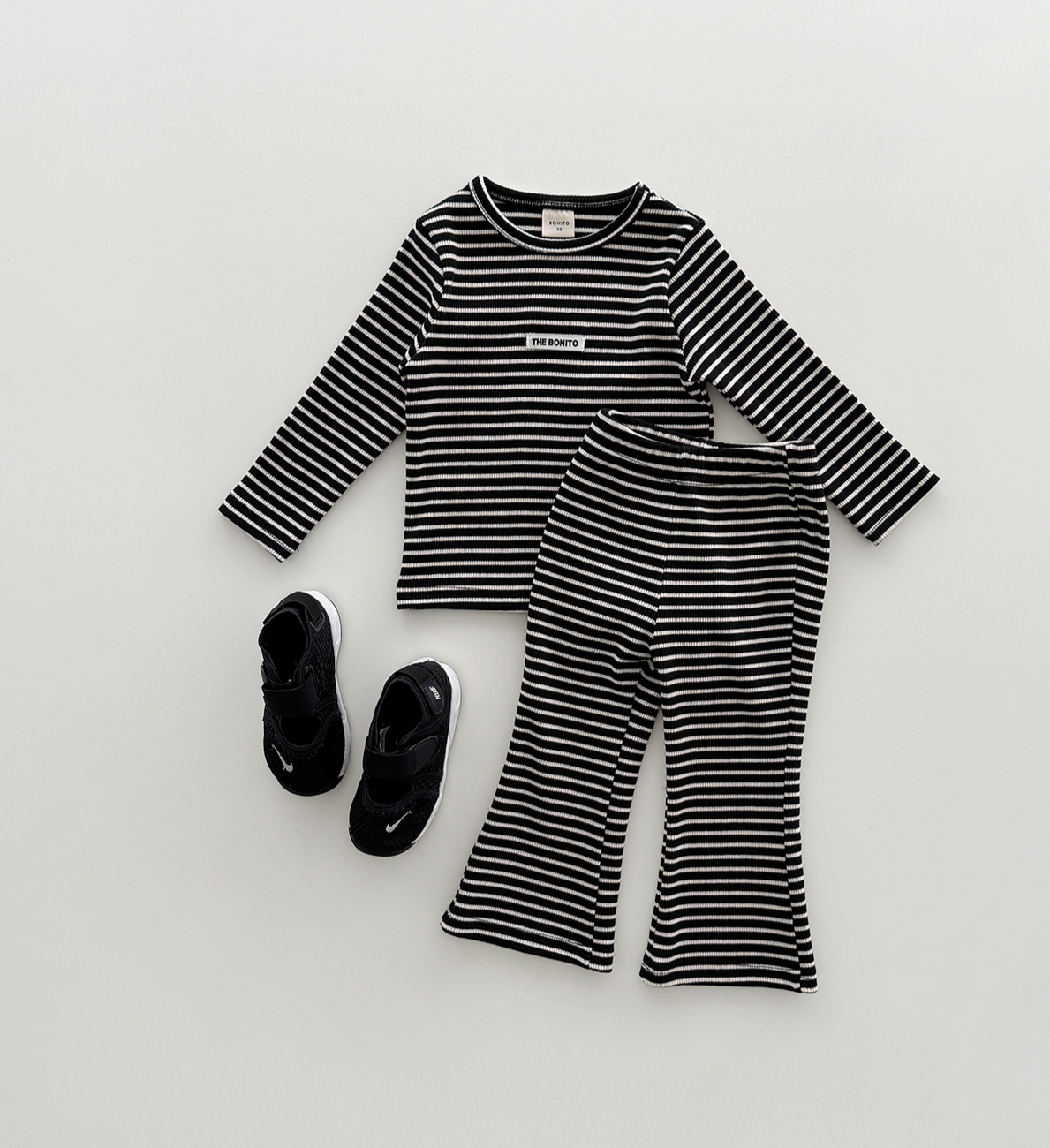Striped Ribbed Matching Set