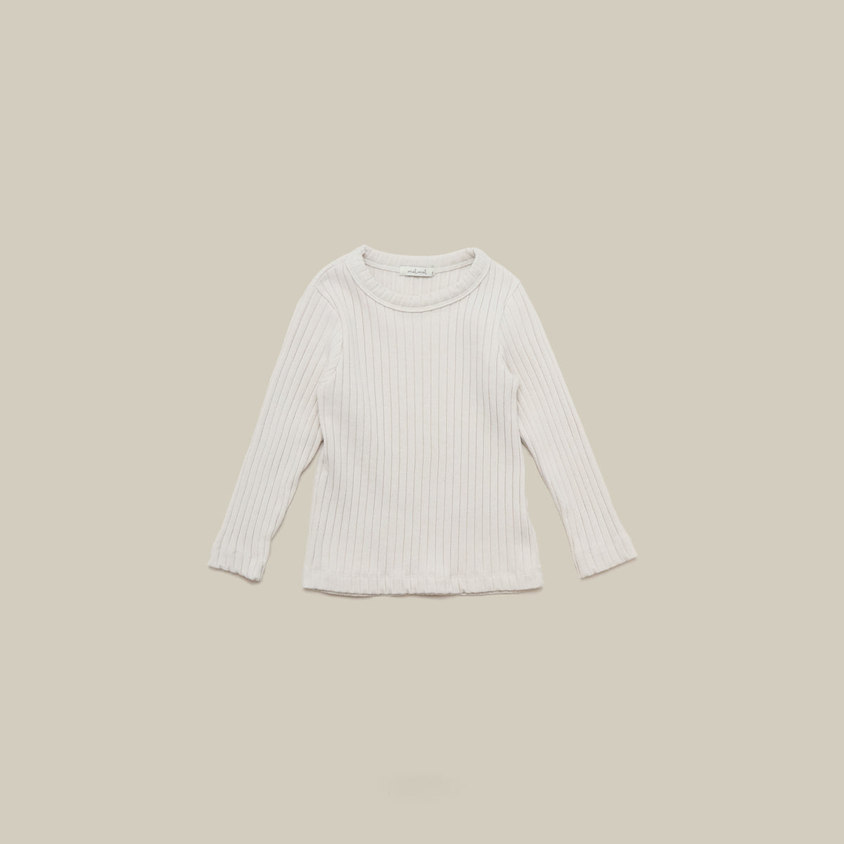 Wide Rib Long Sleeve Top
