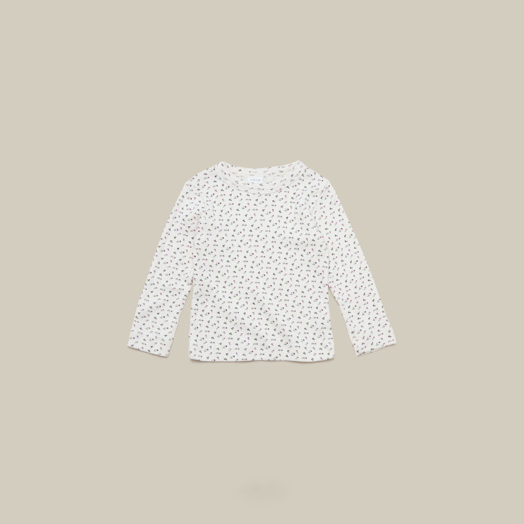 Floral Ribbed Top