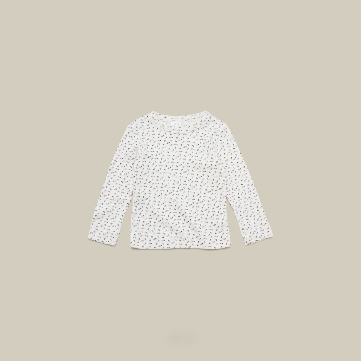 Floral Ribbed Top