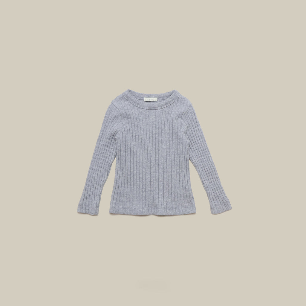 Wide Rib Long Sleeve Top