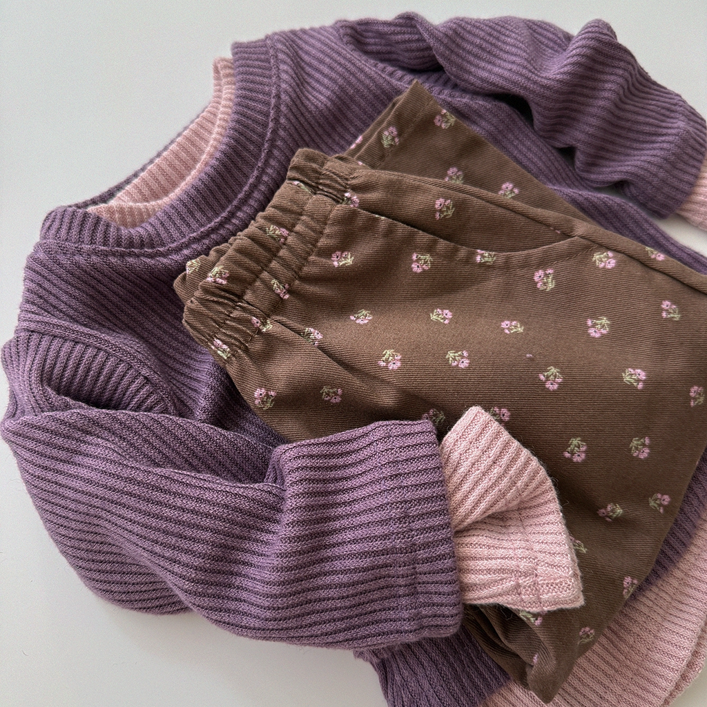 Floral Print Barrel Pants