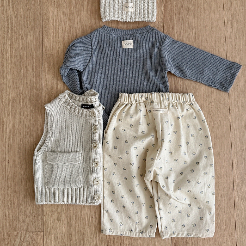 Floral Print Barrel Pants