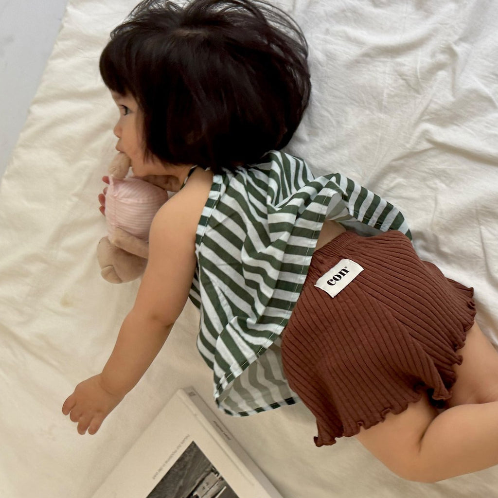 Stripe Sleeveless Blouse
