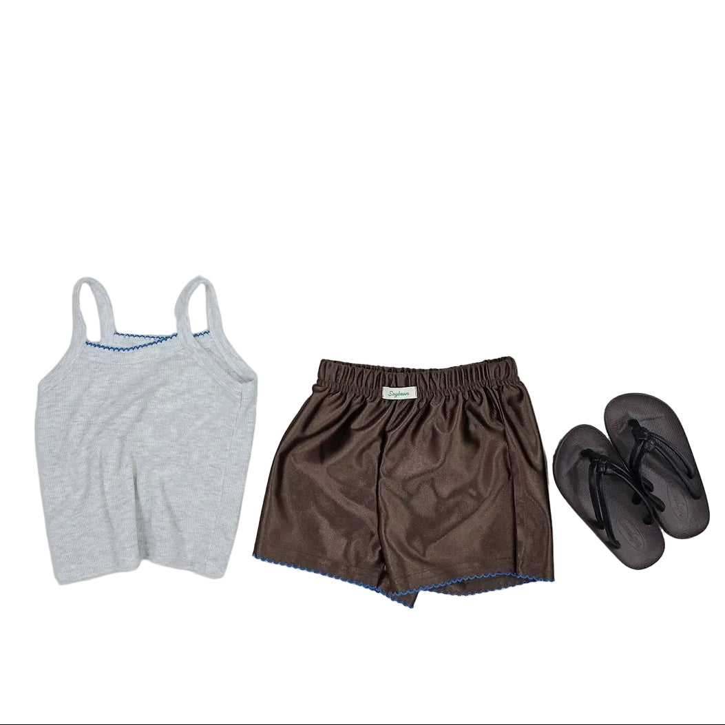 Glossy Jersey Shorts